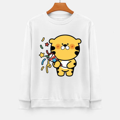 Front Patterned Long Sleeve TopLogo-Ready Printed