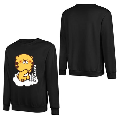 Front Patterned Long Sleeve TopTear-Resistant Sharp