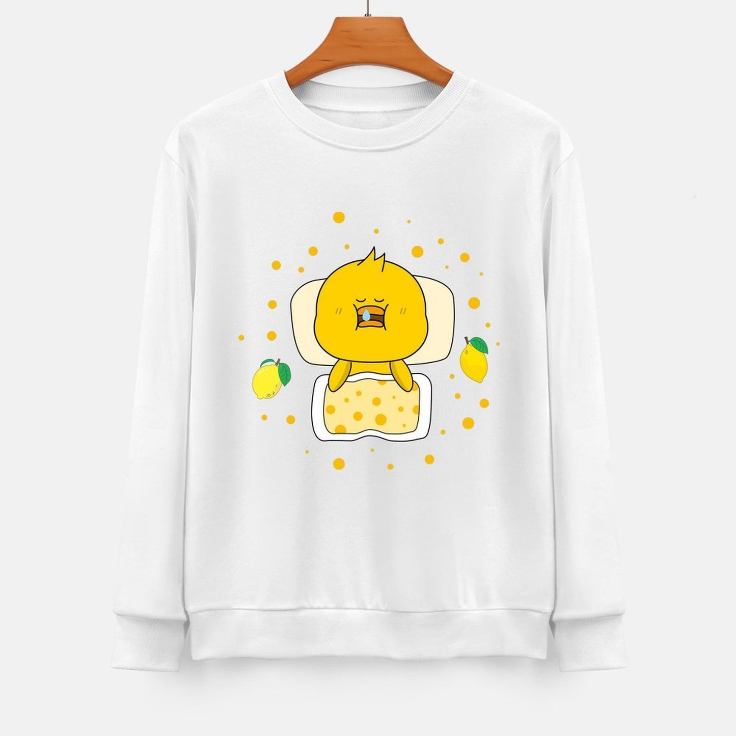 Front Patterned Long Sleeve TopUltra Durable Colorfast