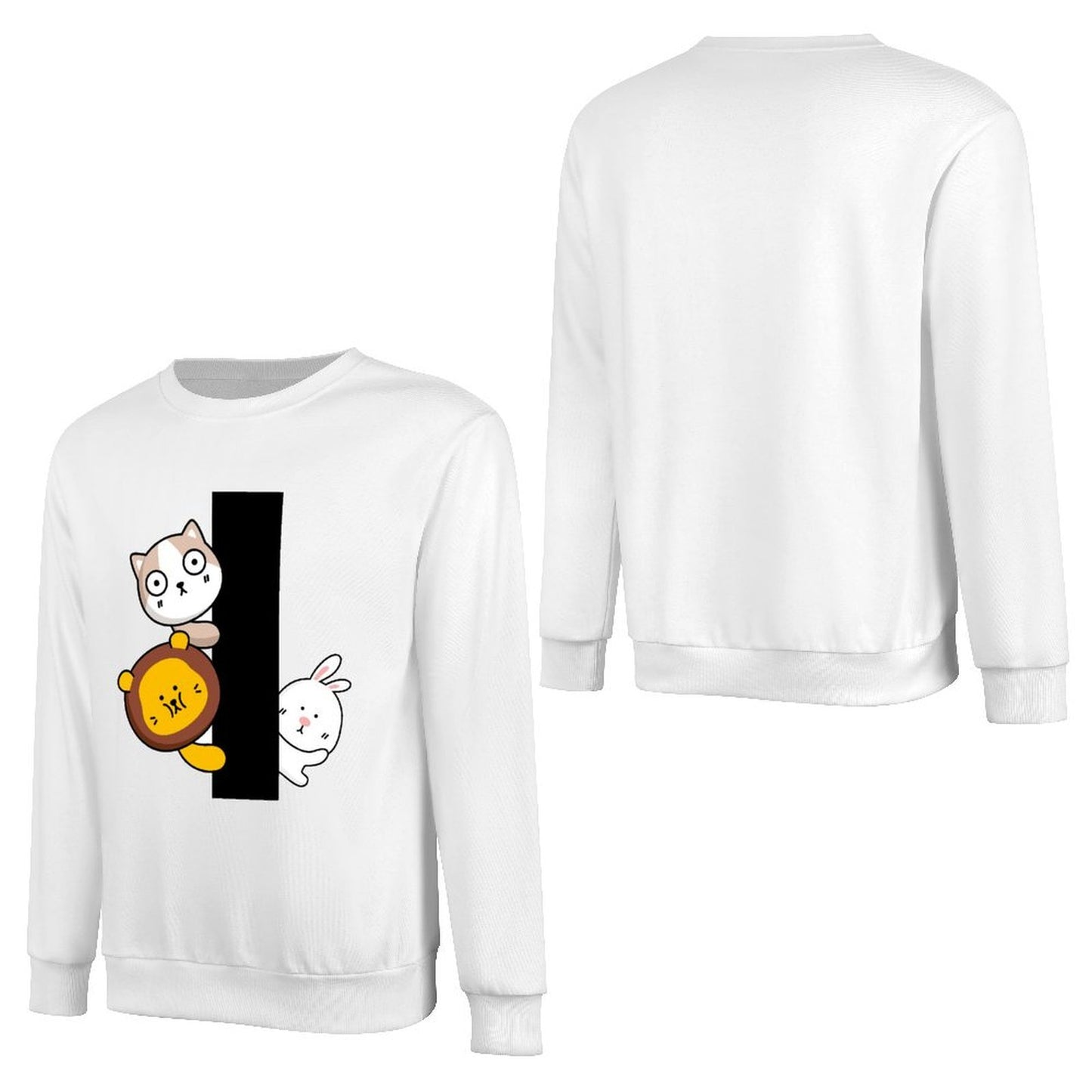 Front Patterned Long Sleeve TopHeavyweight Timeless