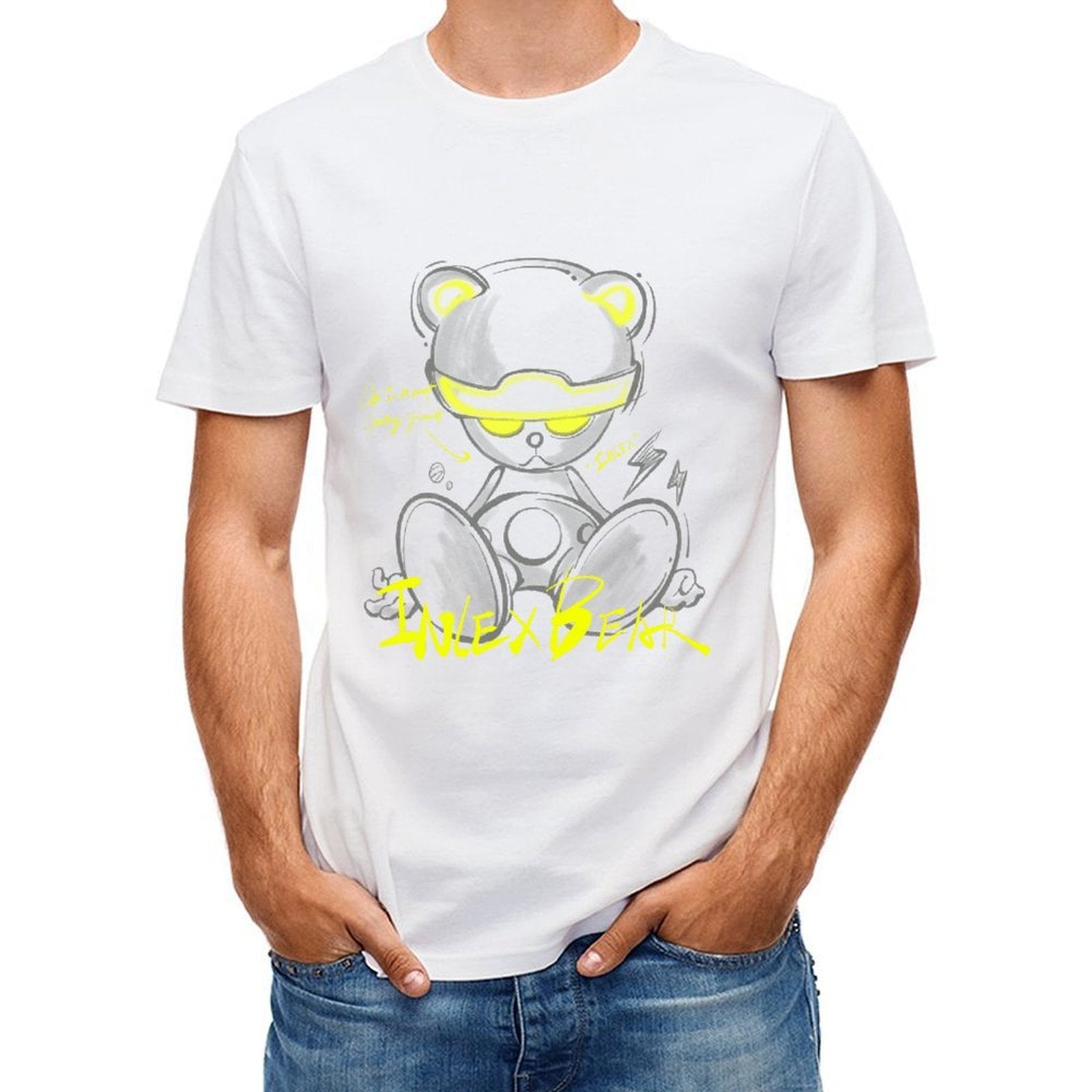 Inlex Bear T-shirtsEverydayTee Batch-Printed T-Shirt