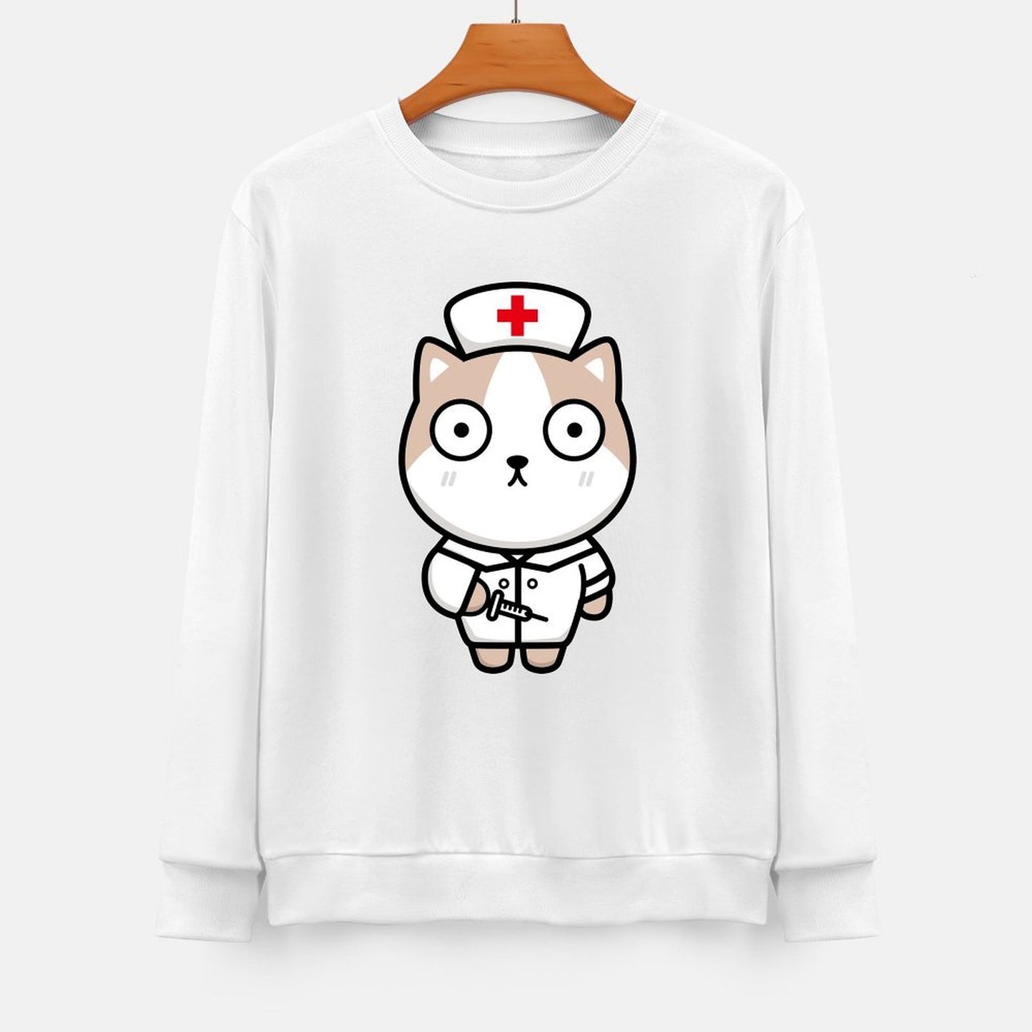 Front Patterned Long Sleeve TopRelaxFit Heritage