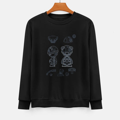 IPIB 250g Crew Neck Long Sleeve Sweatshirt Front GraphicCrew Neck Long Sleeve Sweatshirt6000008-1