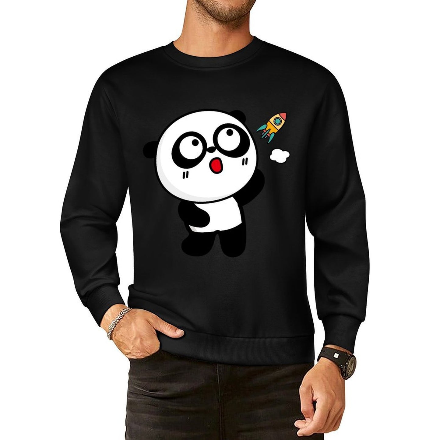 Front Patterned Long Sleeve TopTimeless Street