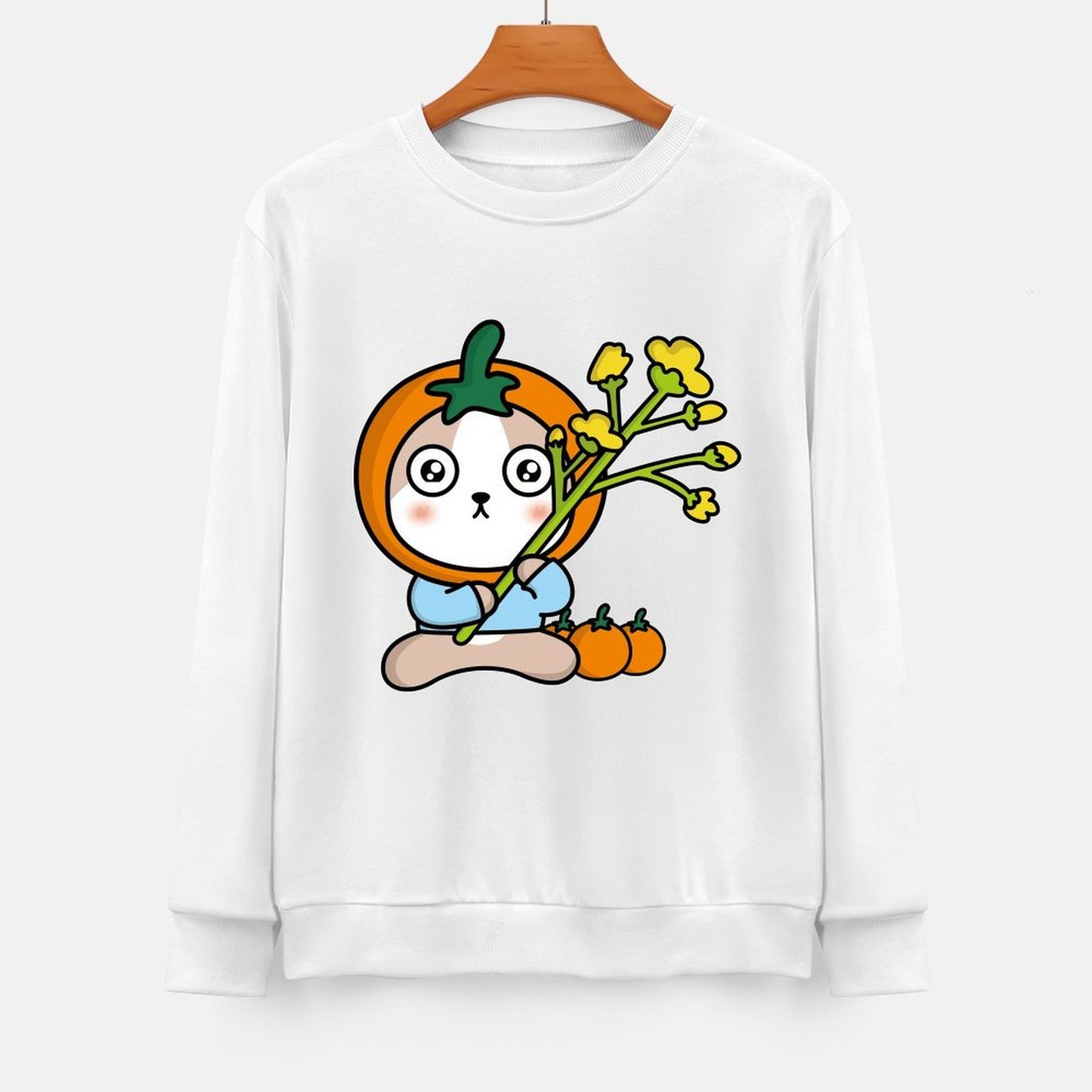 Front Patterned Long Sleeve TopRecycled On-Demand