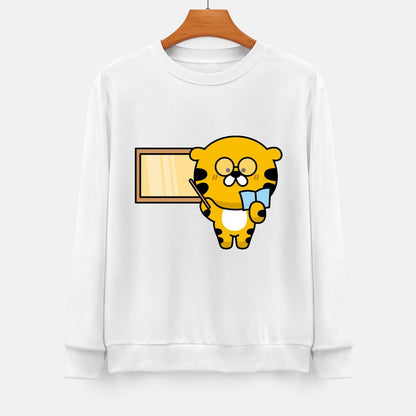 Front Patterned Long Sleeve TopCleanCut EverydayComfort