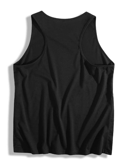 Custom-made black comfortable women's sleeveless T-shirt