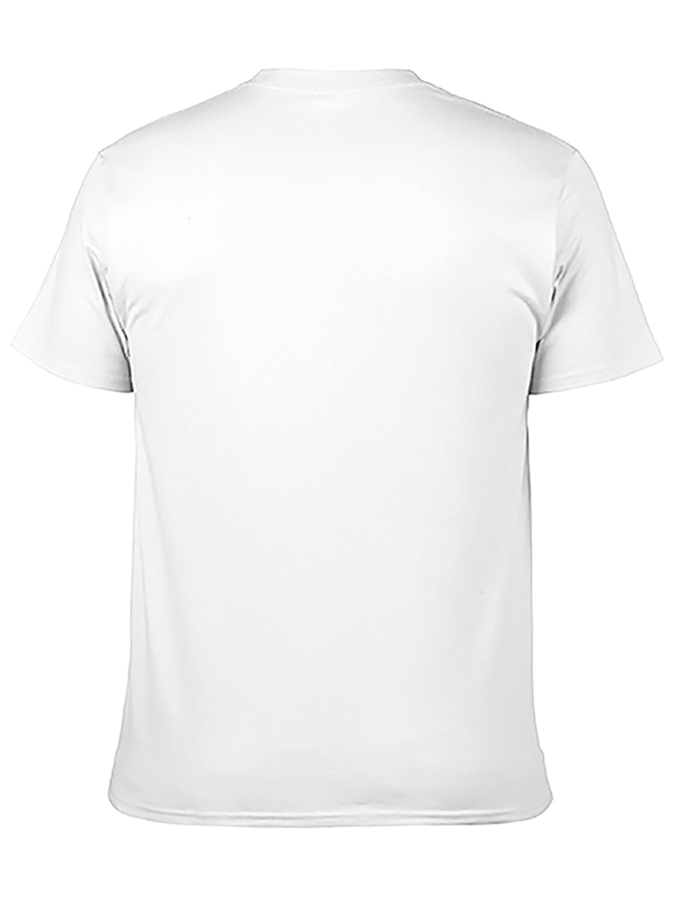 Custom adult heat transfer short-sleeved T-shirts white