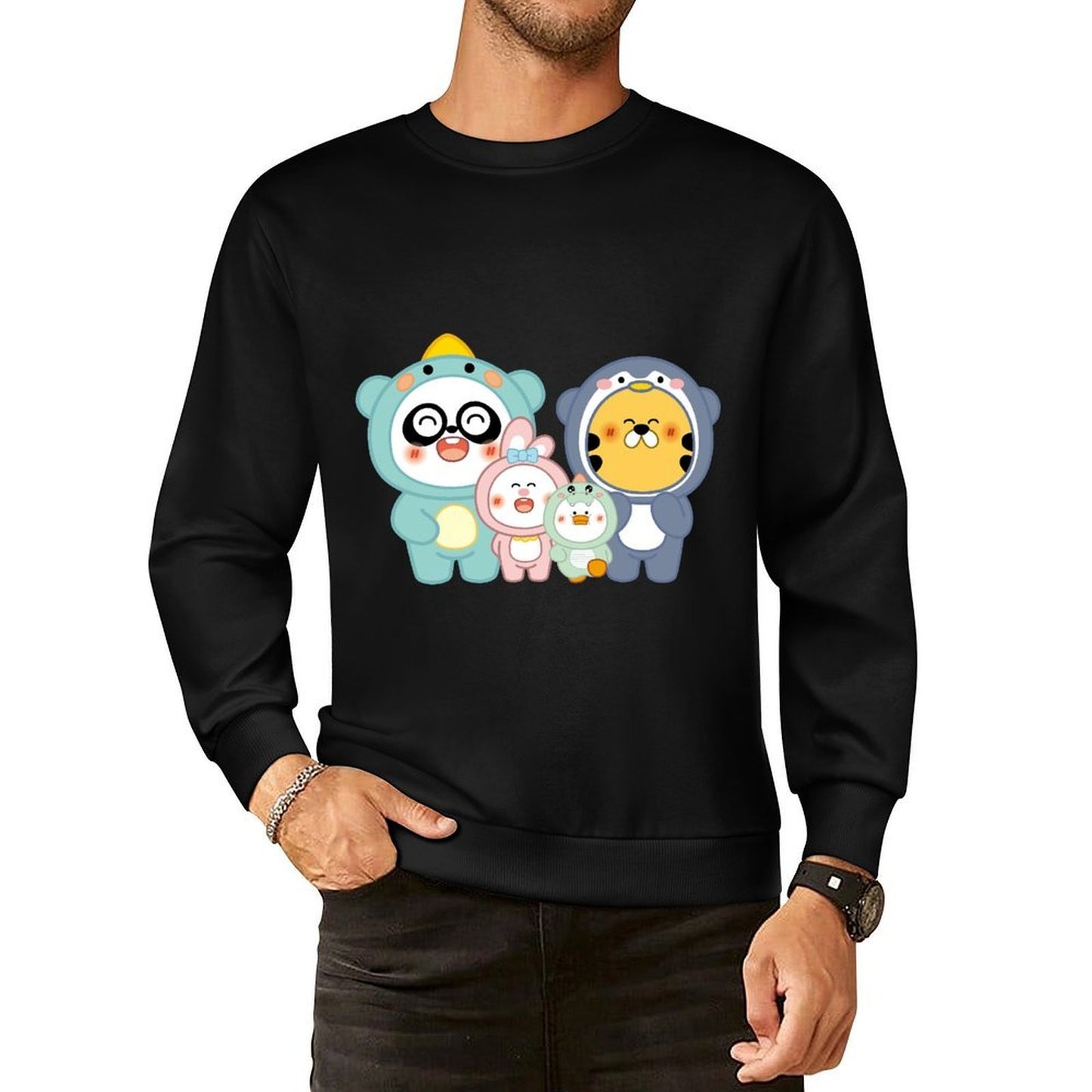 Front Patterned Long Sleeve TopEverydayTee PremiumSeries