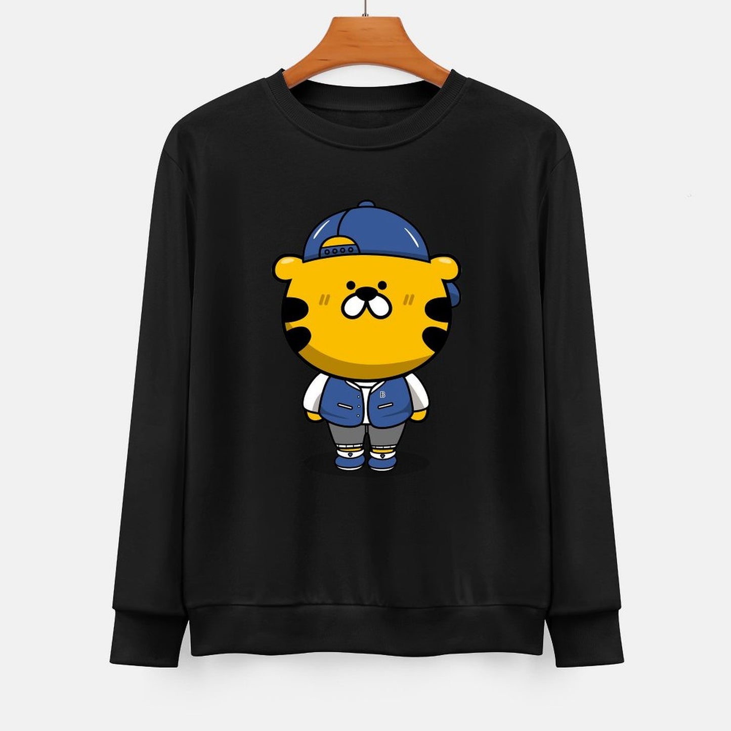 Front Patterned Long Sleeve TopClean Edges Breathable