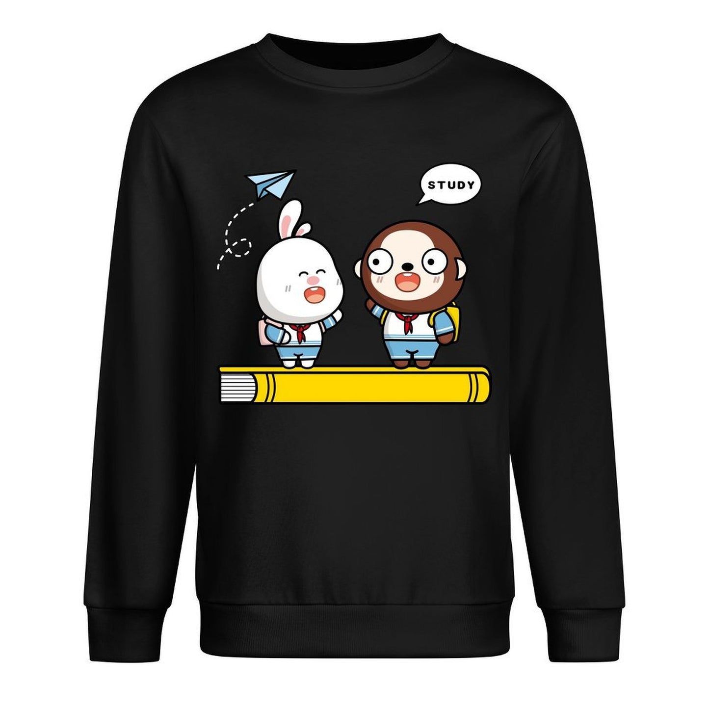 Front Patterned Long Sleeve TopComfortSeries Soft-Touch