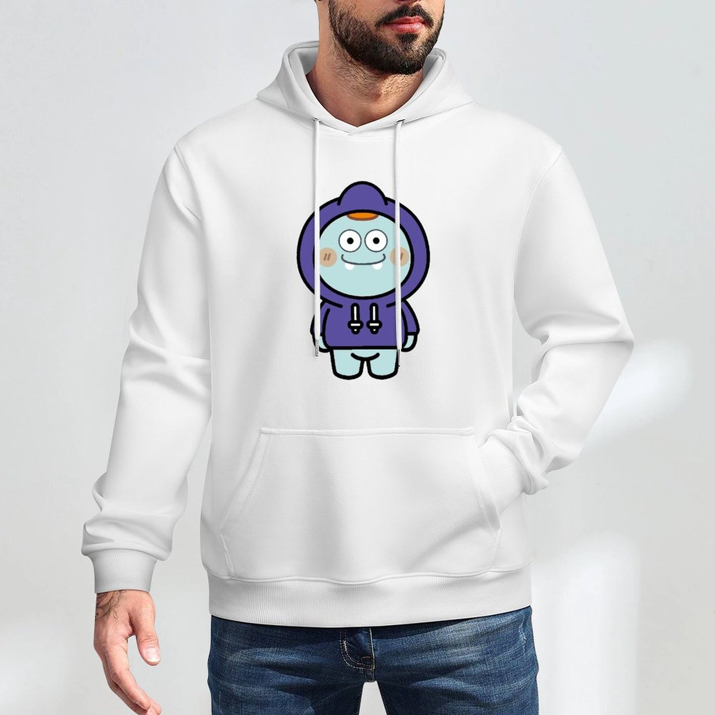 Essential Double-Stitched Front Graphic Hoodies