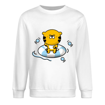 Front Patterned Long Sleeve TopActiveWear SoftWear