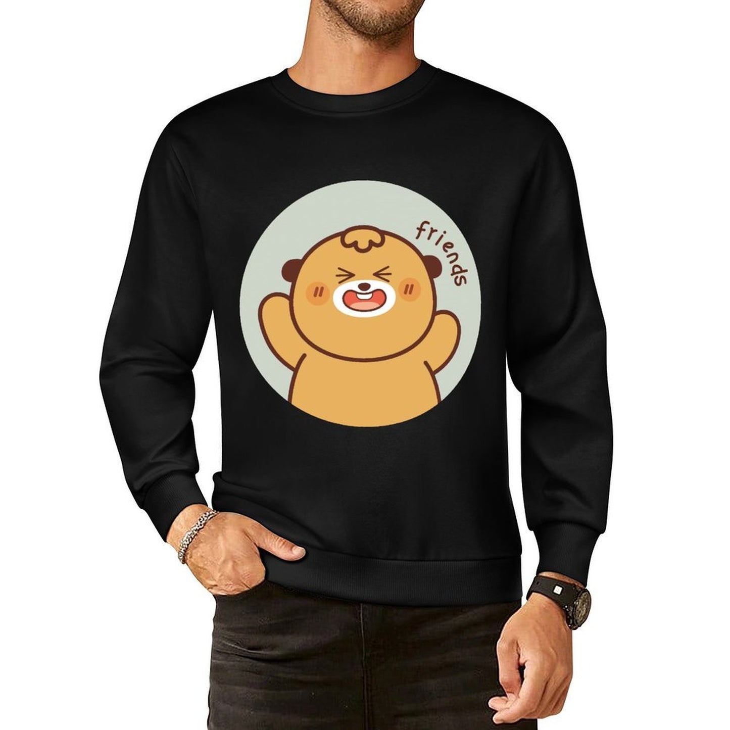 Front Patterned Long Sleeve TopPure Series