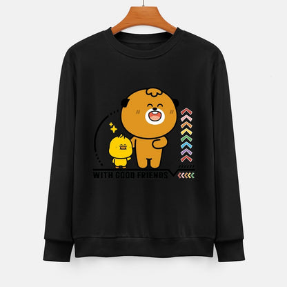  Front Patterned Long Sleeve TopSmoothWear Print-Ready