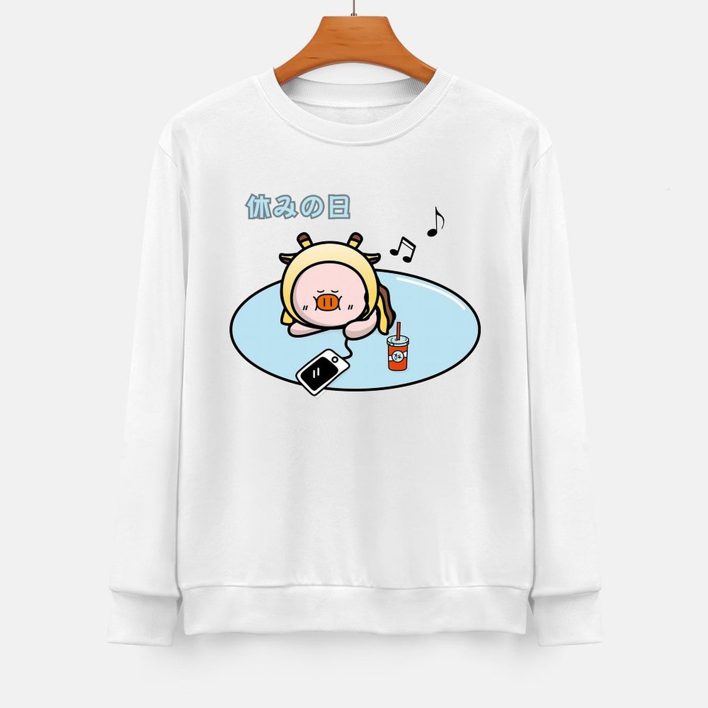 Front Patterned Long Sleeve TopStreet EverydayWear