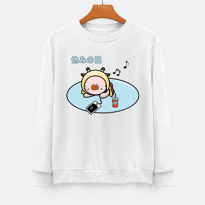 Front Patterned Long Sleeve TopStreet EverydayWear