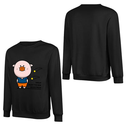 Front Patterned Long Sleeve TopSimpleFit Minimalist