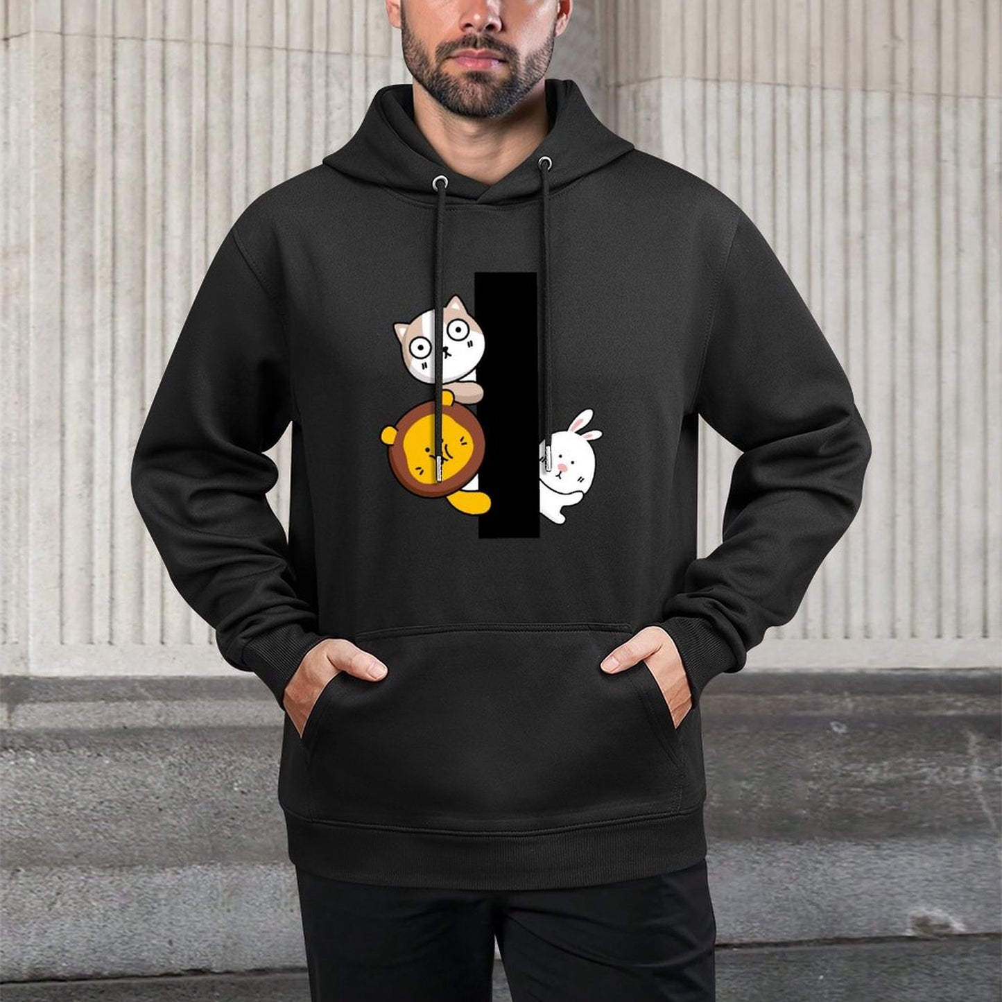 Active Casual Front Graphic Hoodies