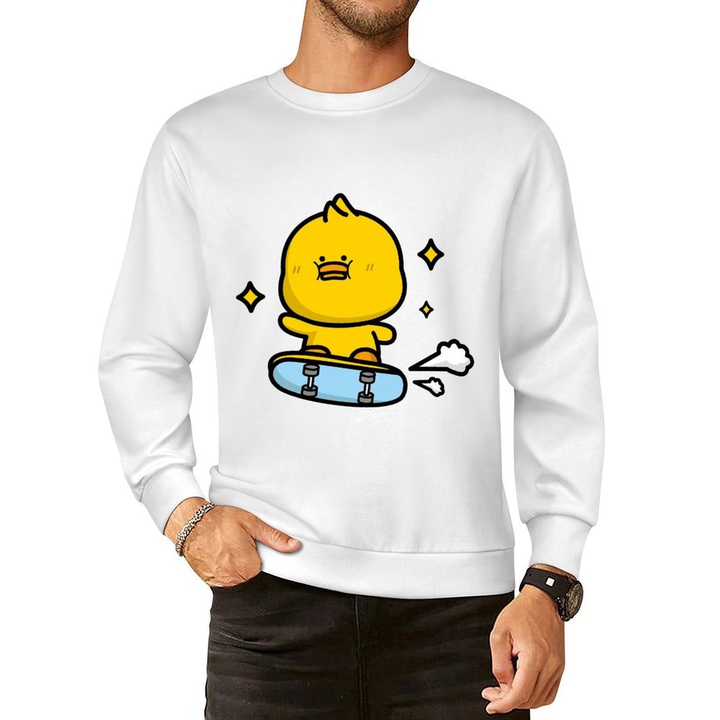 Front Patterned Long Sleeve TopLightweight SoftTouch