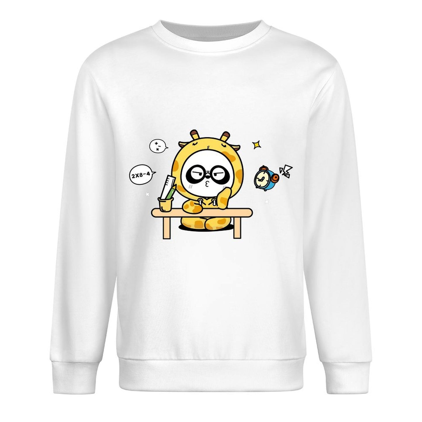 Front Patterned Long Sleeve TopDurable SmoothWear