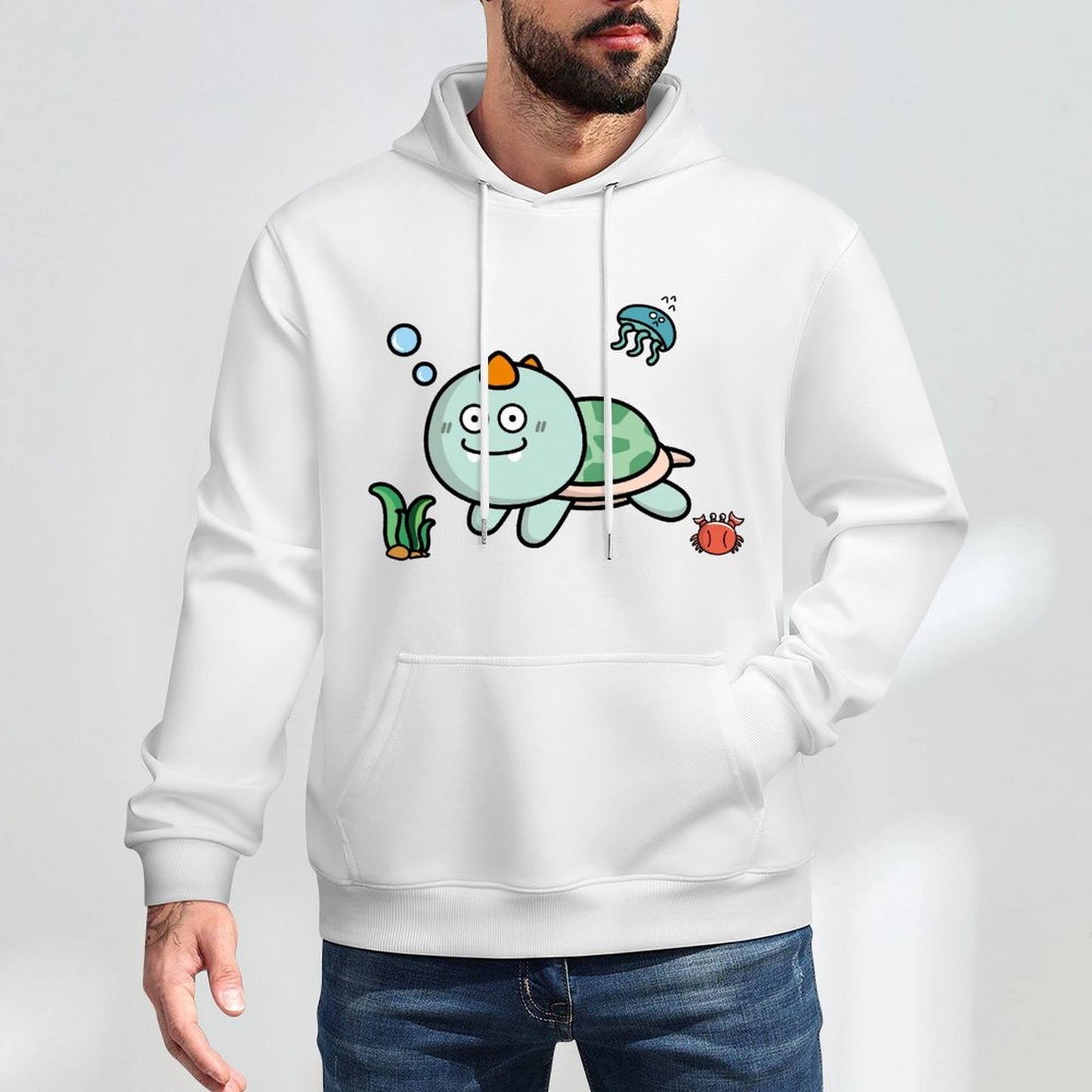 Basic EssentialFit Front Graphic Hoodies