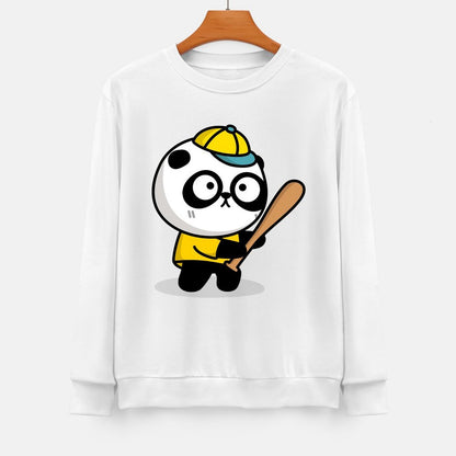 Front Patterned Long Sleeve TopTear-Resistant Neutral