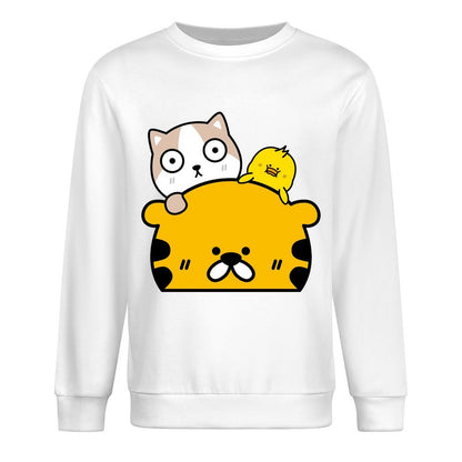 Front Patterned Long Sleeve TopTimelessComfort Sharp