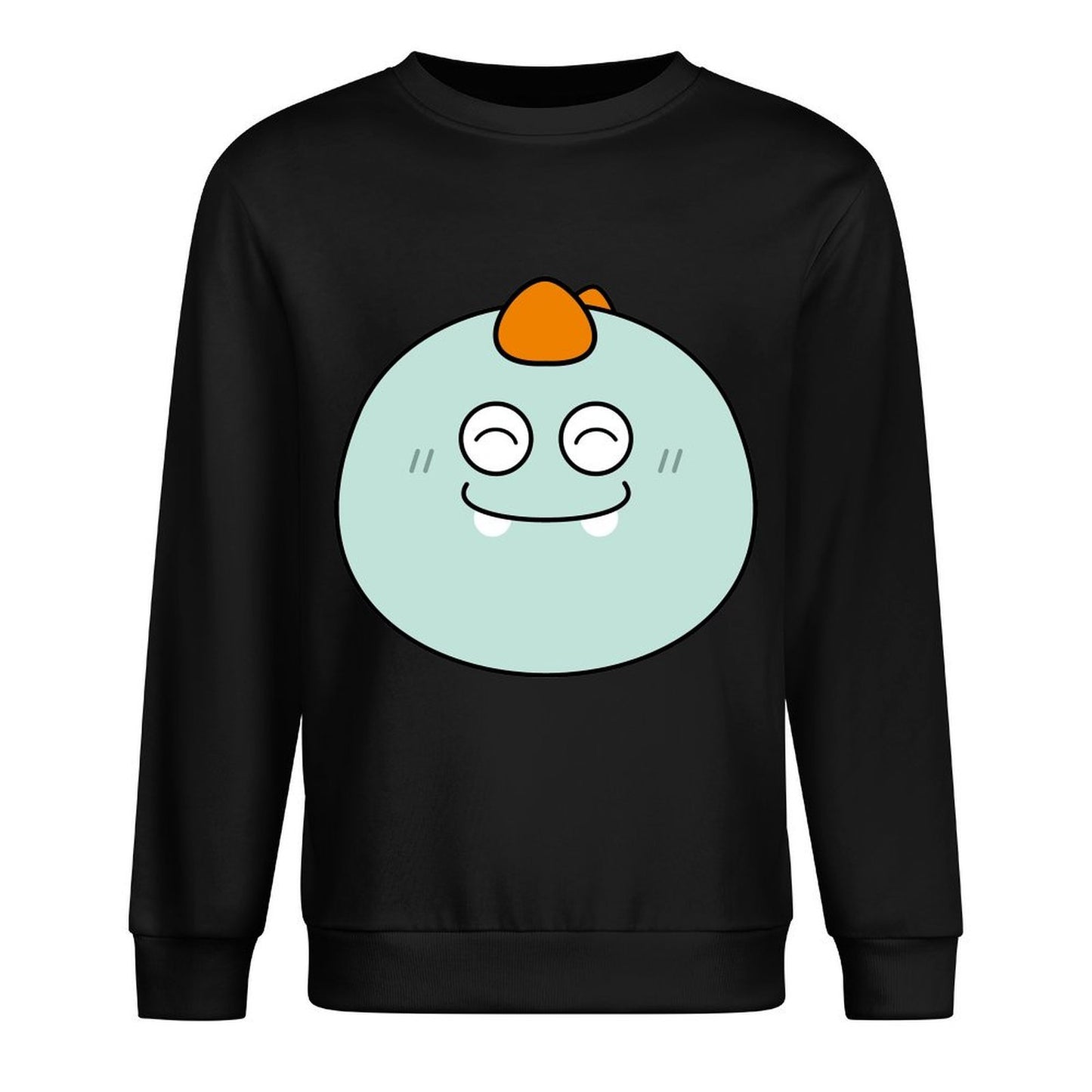 Front Patterned Long Sleeve TopPocket Tee BasicSeries