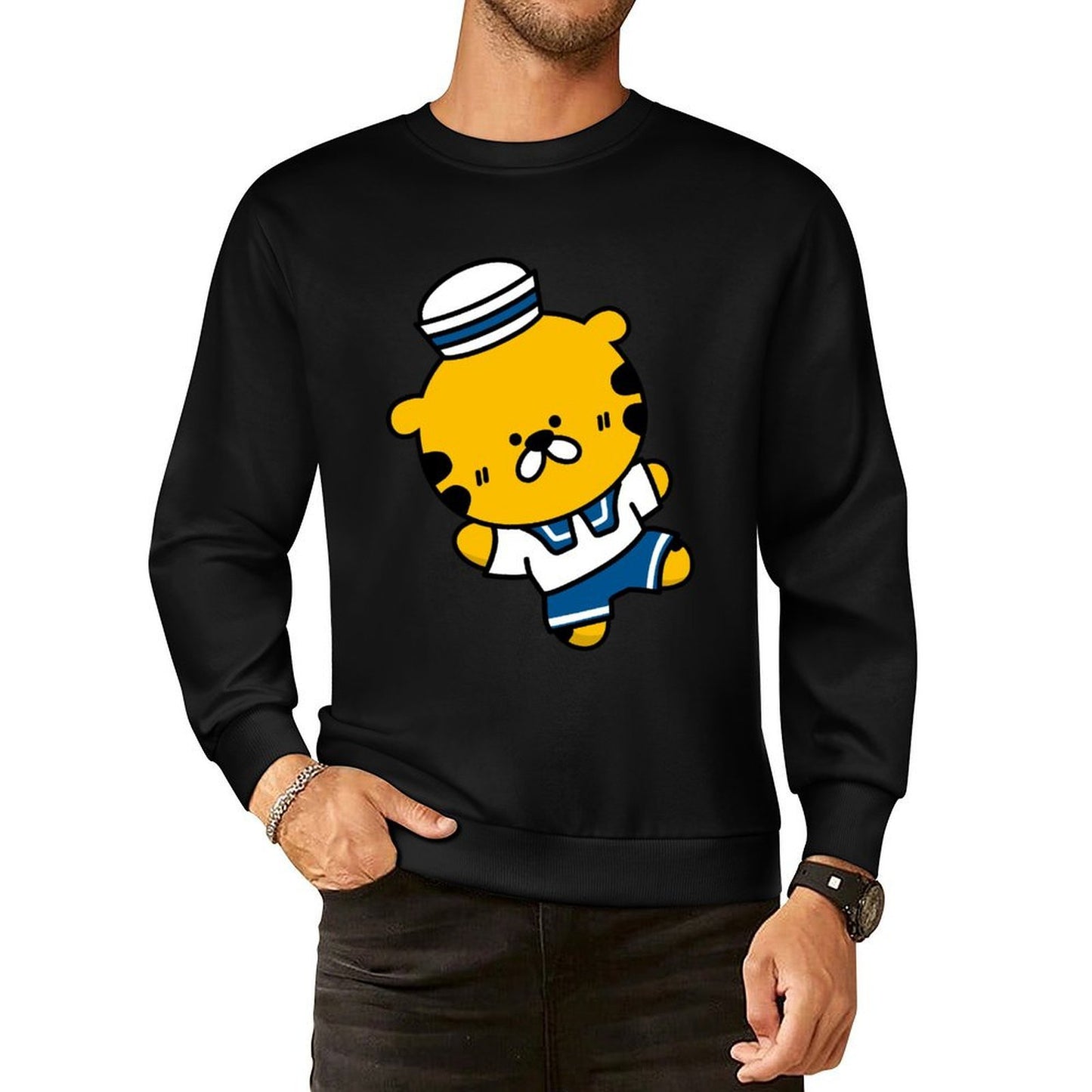 Front Patterned Long Sleeve TopSignature Sport