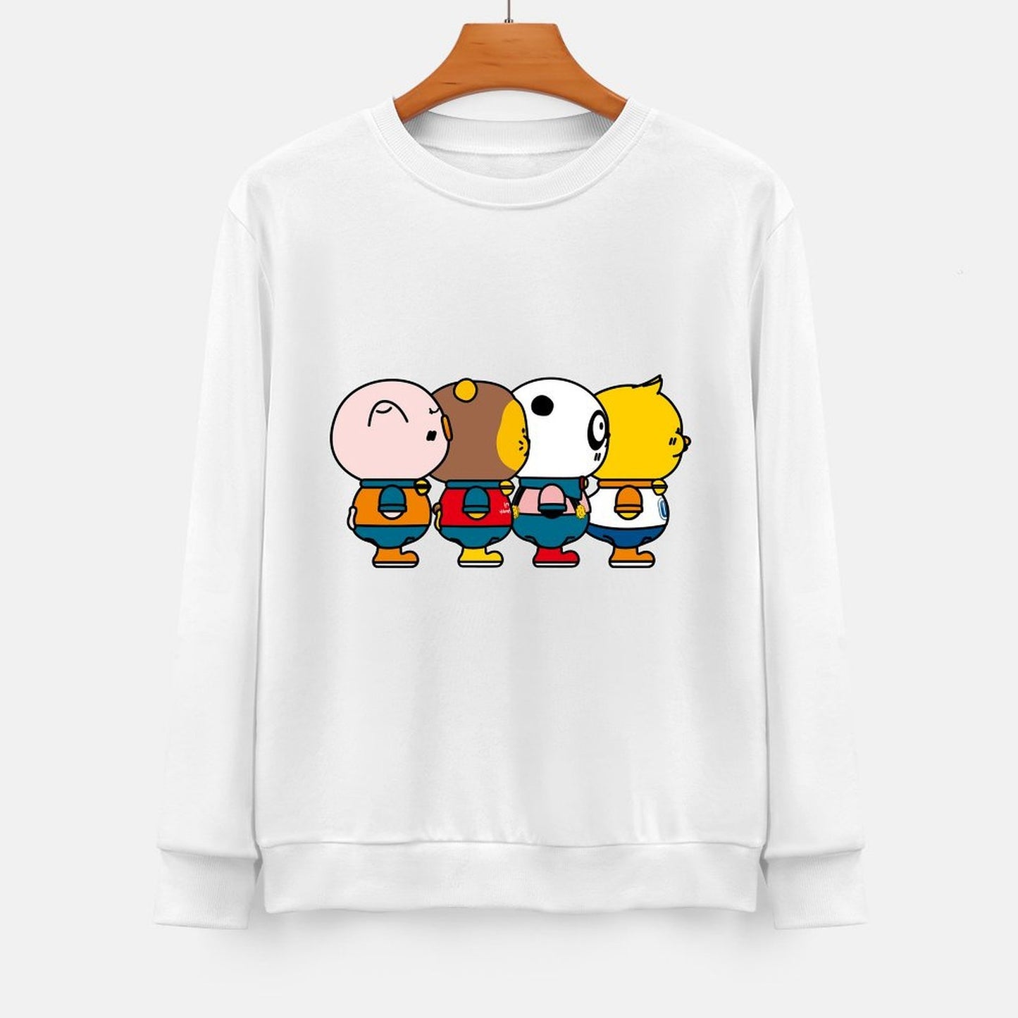 Front Patterned Long Sleeve TopDaily Reliable