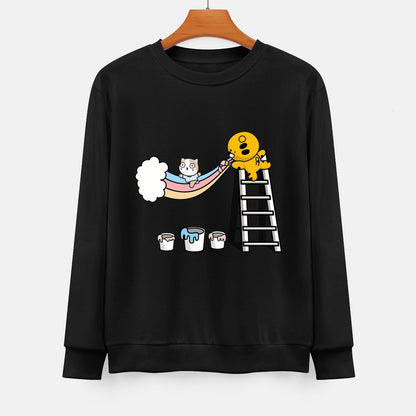 Front Patterned Long Sleeve TopSmooth Feel Classic