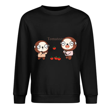 Front Patterned Long Sleeve TopUnisex Edition