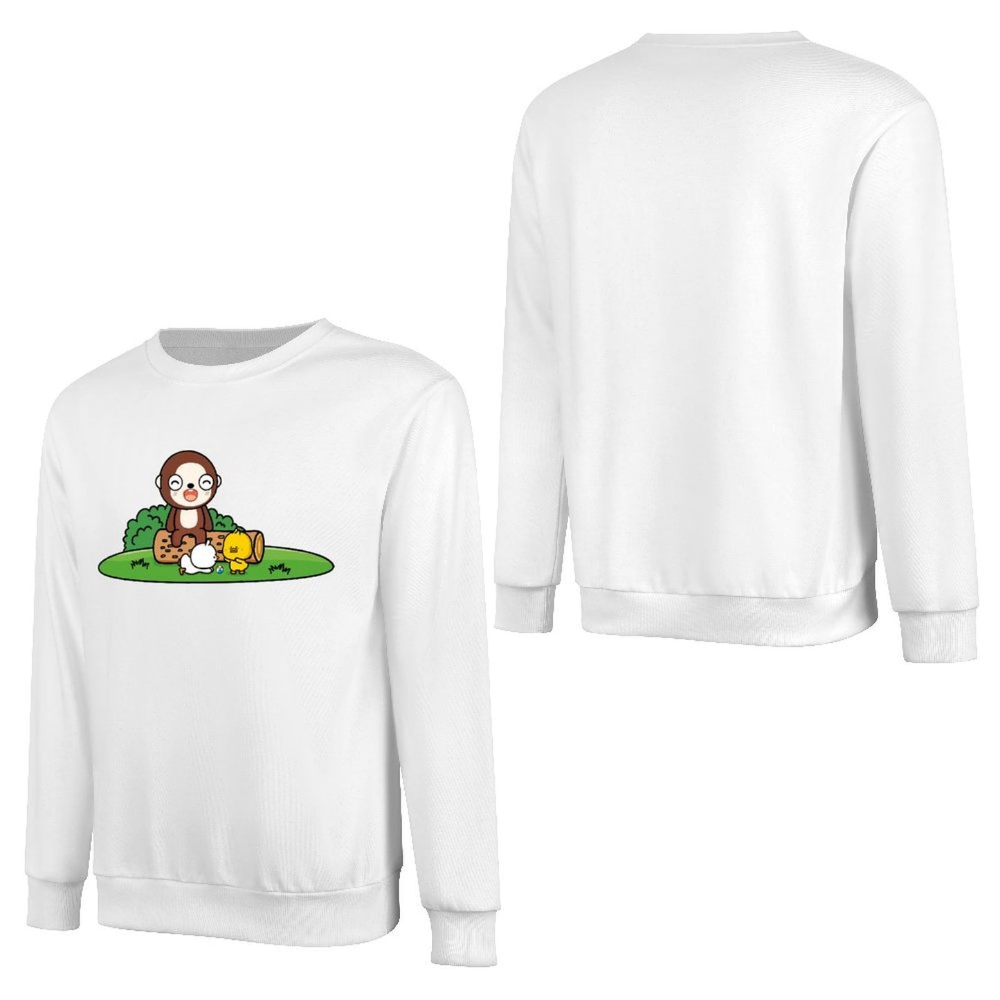 Front Patterned Long Sleeve TopLong Lasting Eco / Sustainable