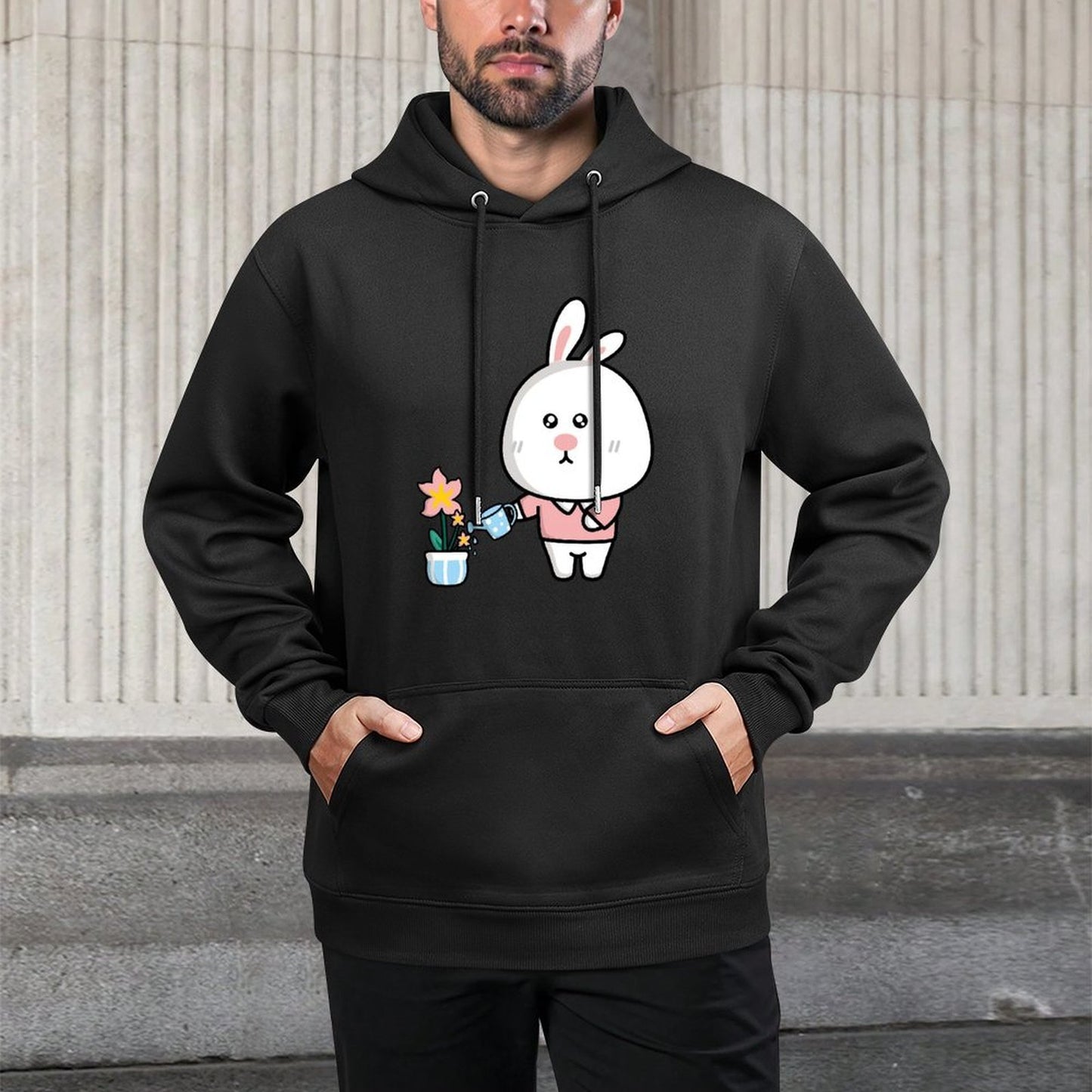 Print-Ready Printing Front Graphic Hoodies