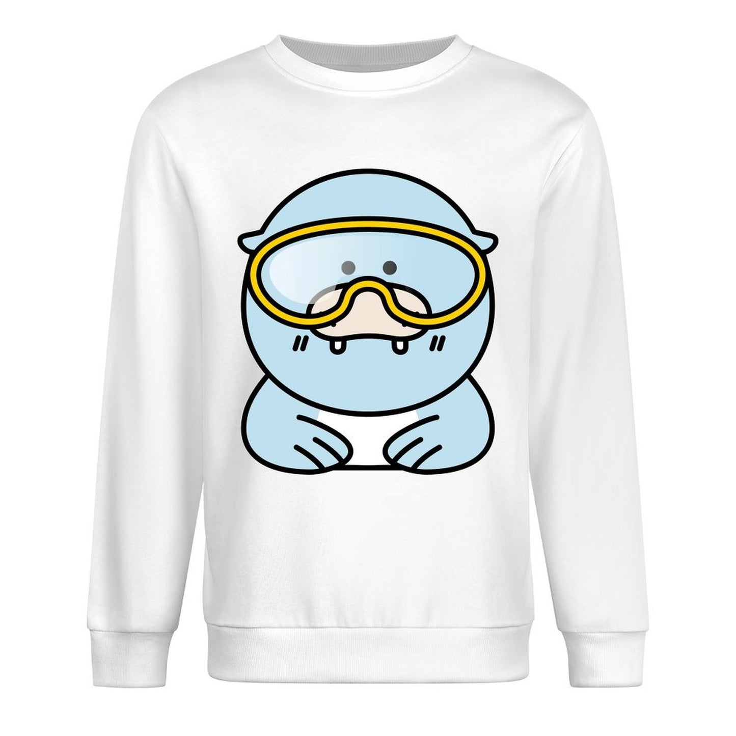 Front Patterned Long Sleeve TopSmoothWear Casual