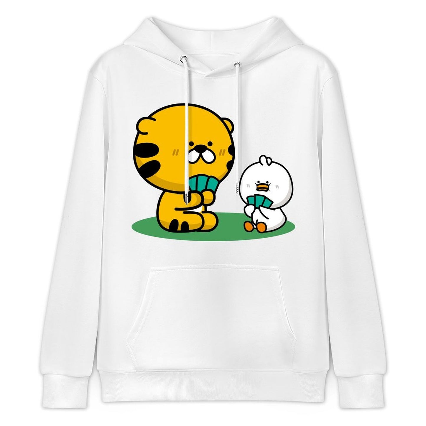 Relaxed Fit Clean Edges Front Graphic Hoodies