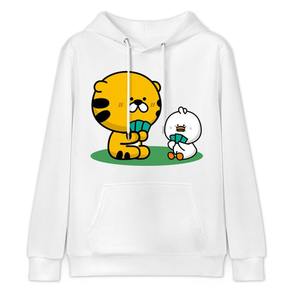 Relaxed Fit Clean Edges Front Graphic Hoodies