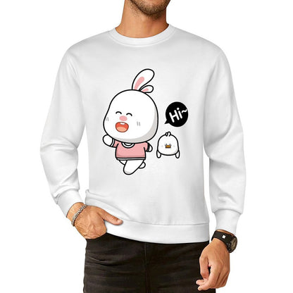 Front Patterned Long Sleeve TopFundraising Double-Stitched