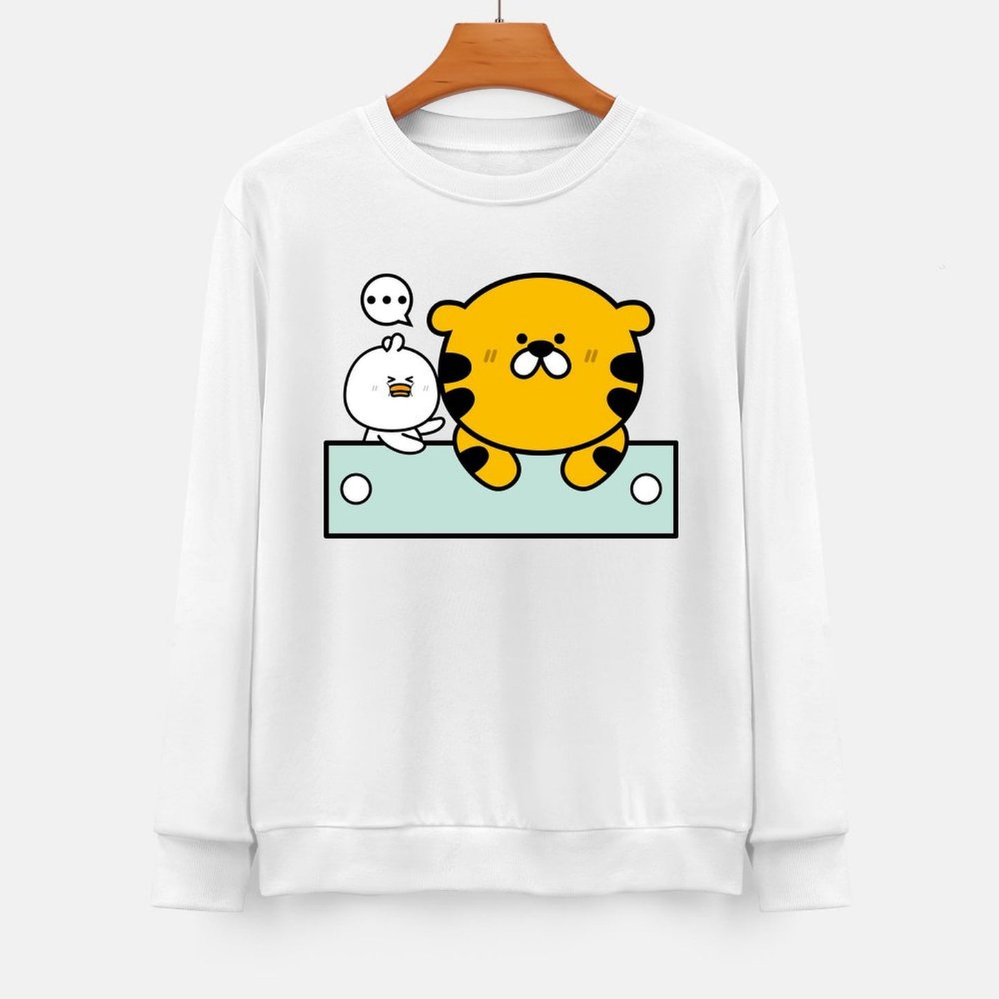 Front Patterned Long Sleeve TopSoft Eco-Conscious