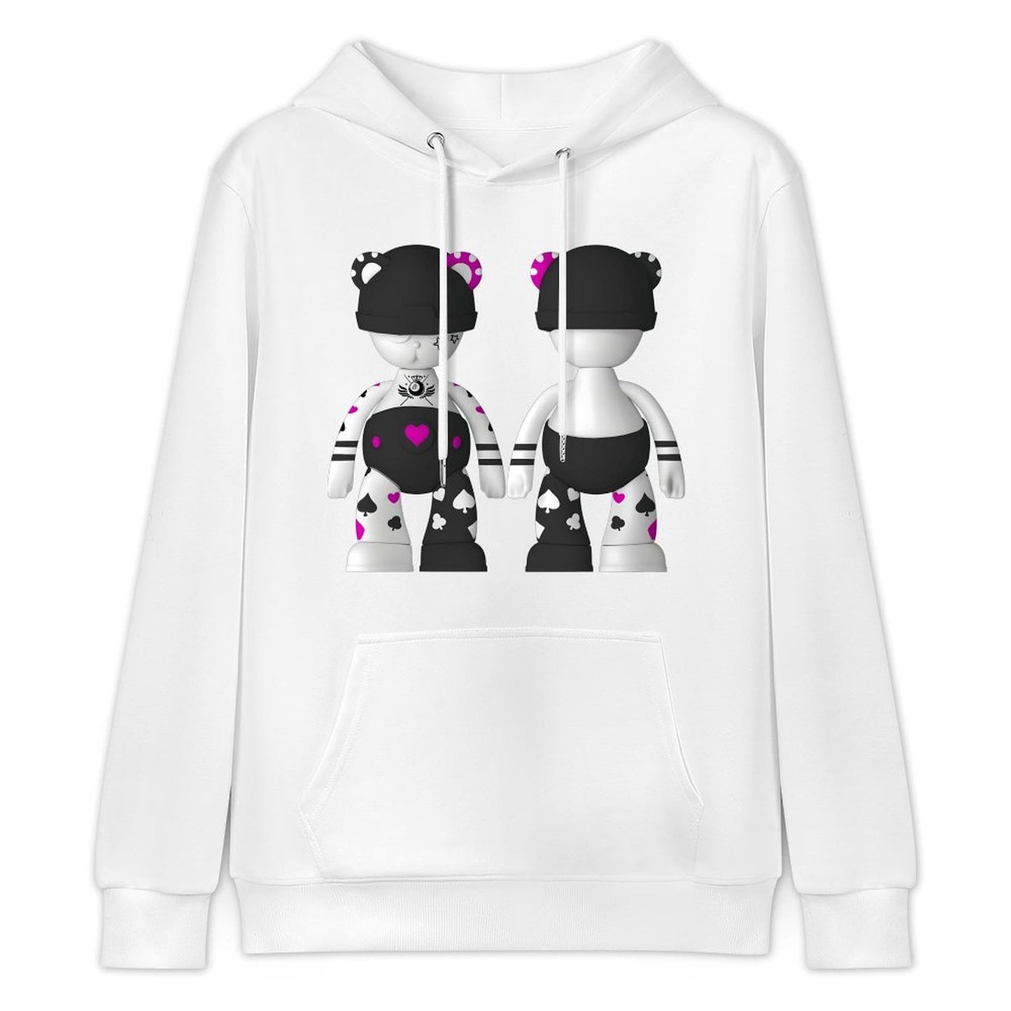 Hoodie Front PatternStreetStyle Casual