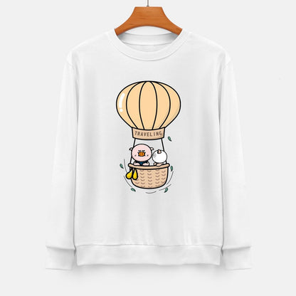 Front Patterned Long Sleeve Top100% Cotton Slim Fit