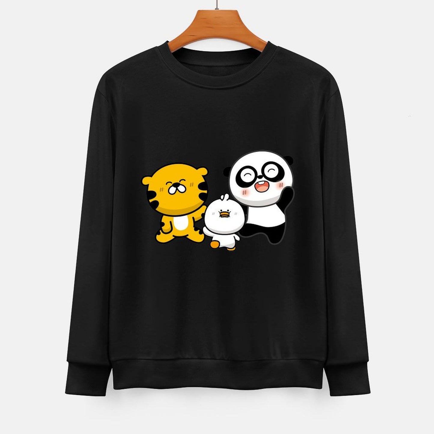 Front Patterned Long Sleeve TopDurable Made-to-Order