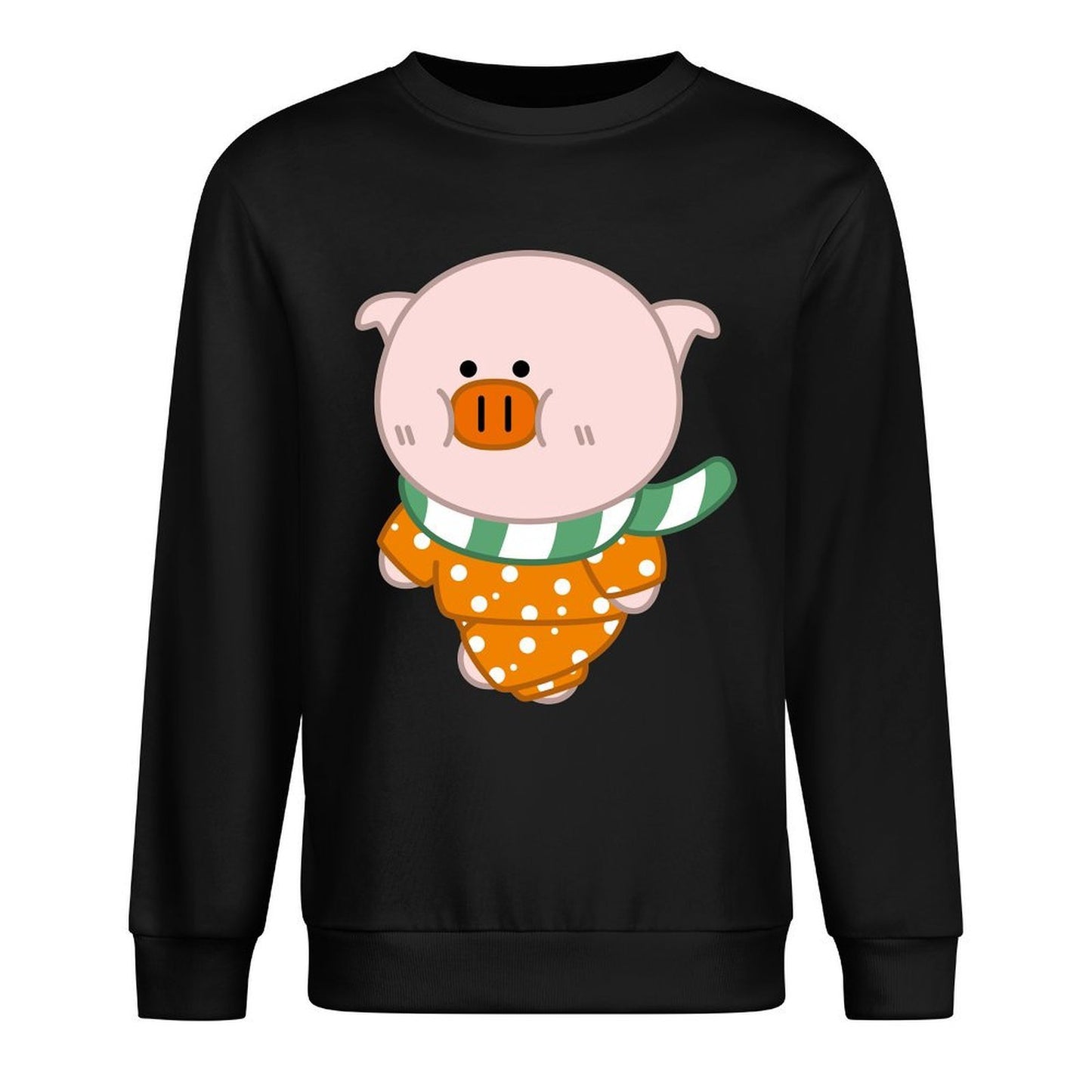 Front Patterned Long Sleeve TopVintage ClassicSeries