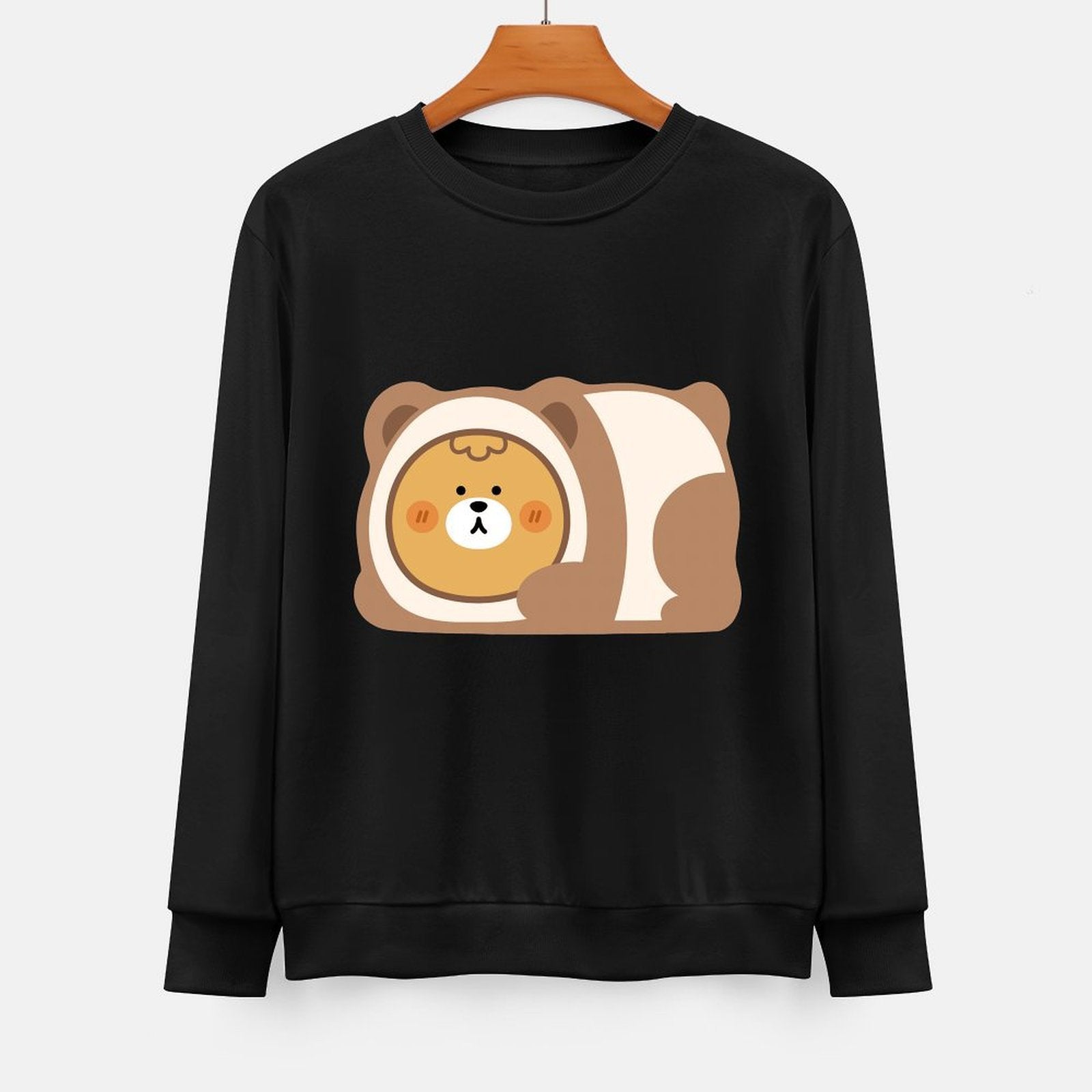  Front Patterned Long Sleeve TopLifestyle Print-Ready