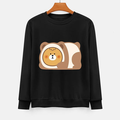  Front Patterned Long Sleeve TopLifestyle Print-Ready