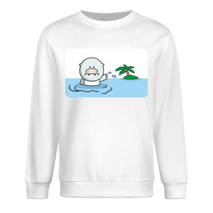 Front Patterned Long Sleeve TopCotton TimelessComfort