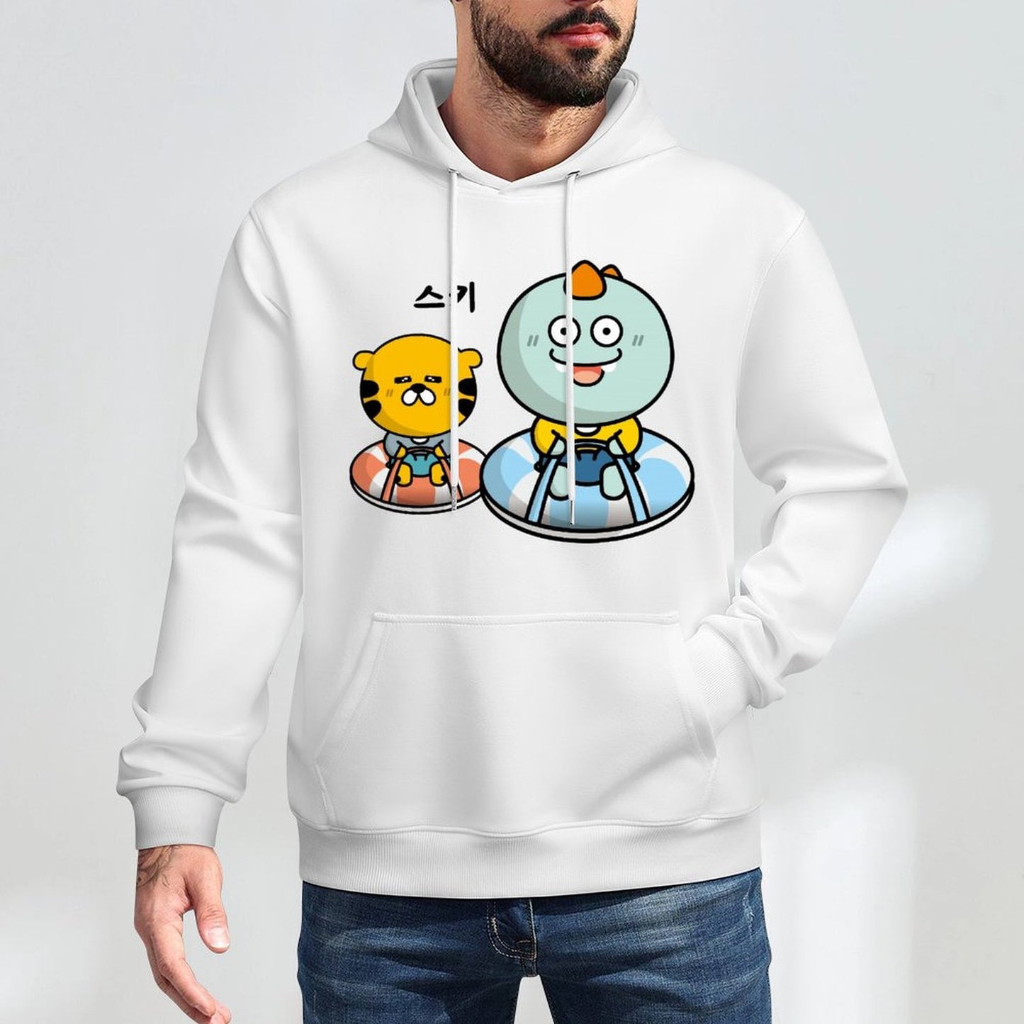 Printed Retro Front Graphic Hoodies