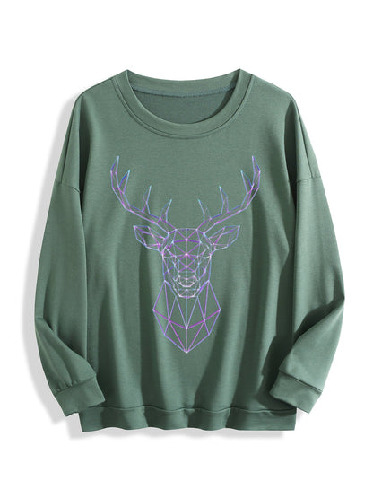 Customized Christmas-themed hoodies line elk