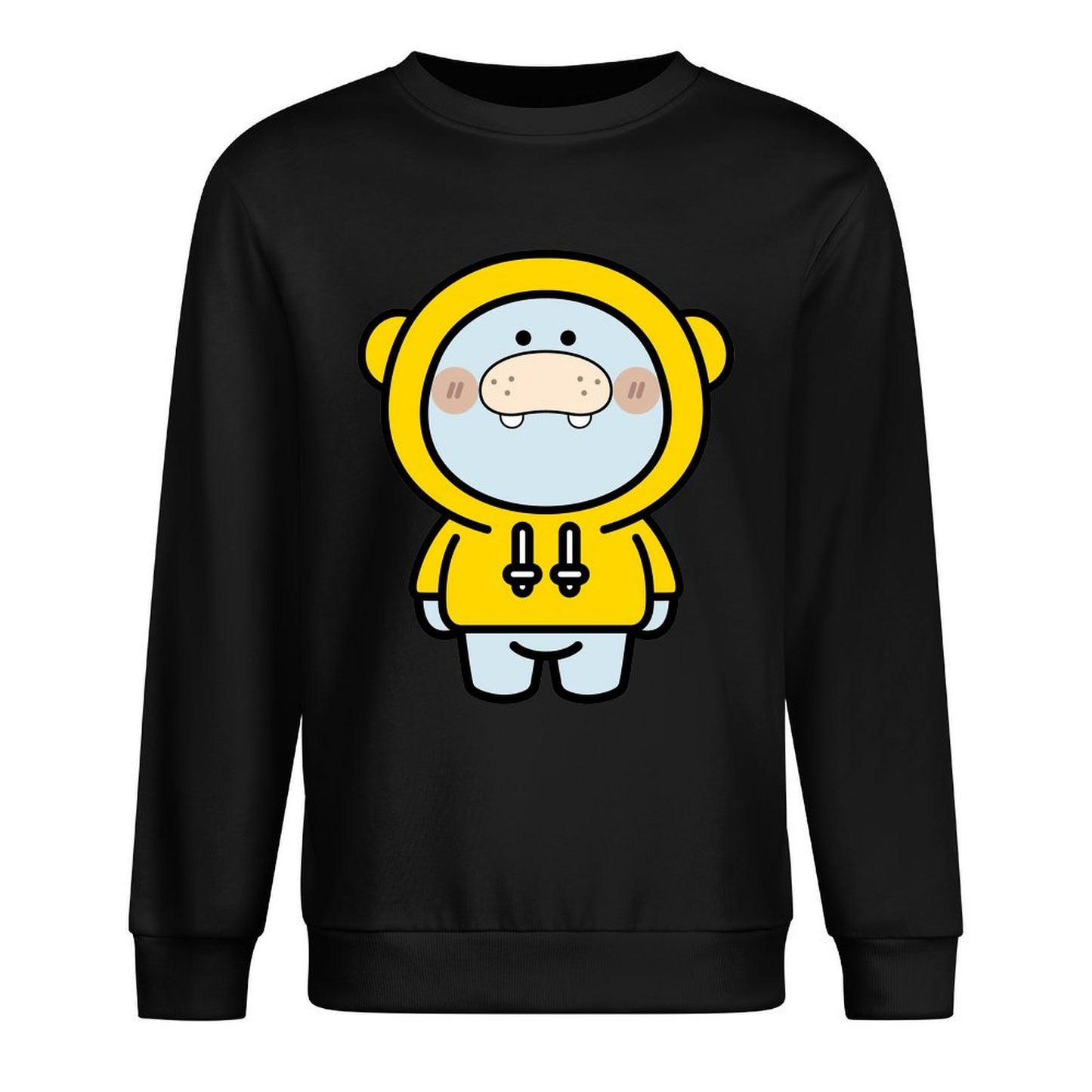 Front Patterned Long Sleeve TopDaily Smooth Feel